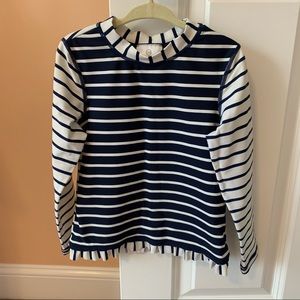 Hanna Andersson Striped Rash Guard Girls 110 (5)